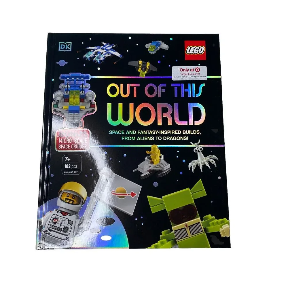 Out of this World LEGO Book (Target exclusive) Hardback Book With Ship Build